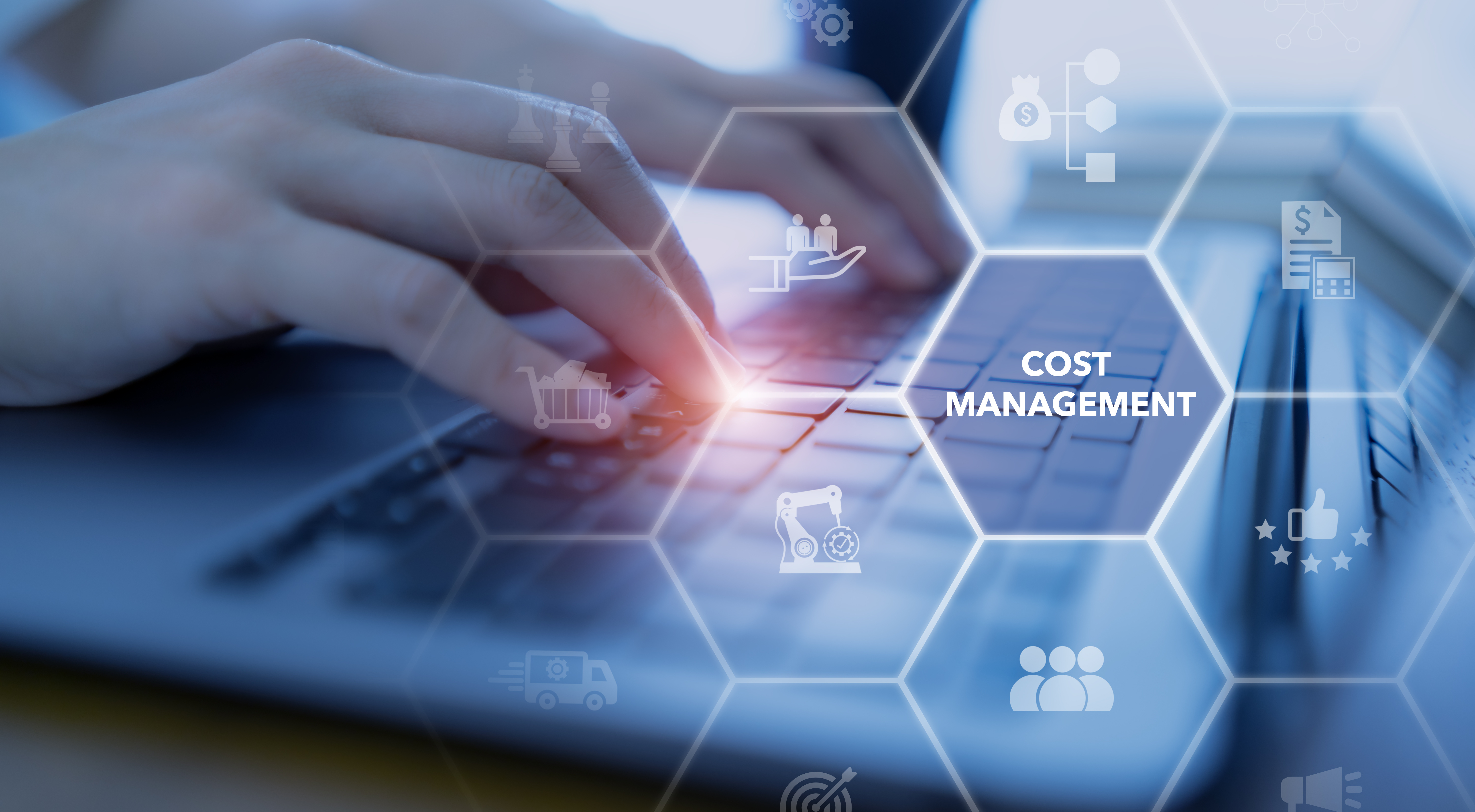 cost management concept. cost structure allocation plan, budgeting, control, report. optimization management, investment. spending and cost reduction, maximizing value. cost analysis and improvement.
